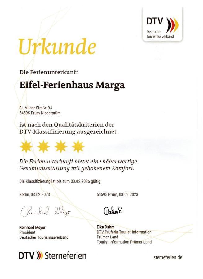 Eifel-Ferienhaus Marga Prüm Exteriör bild